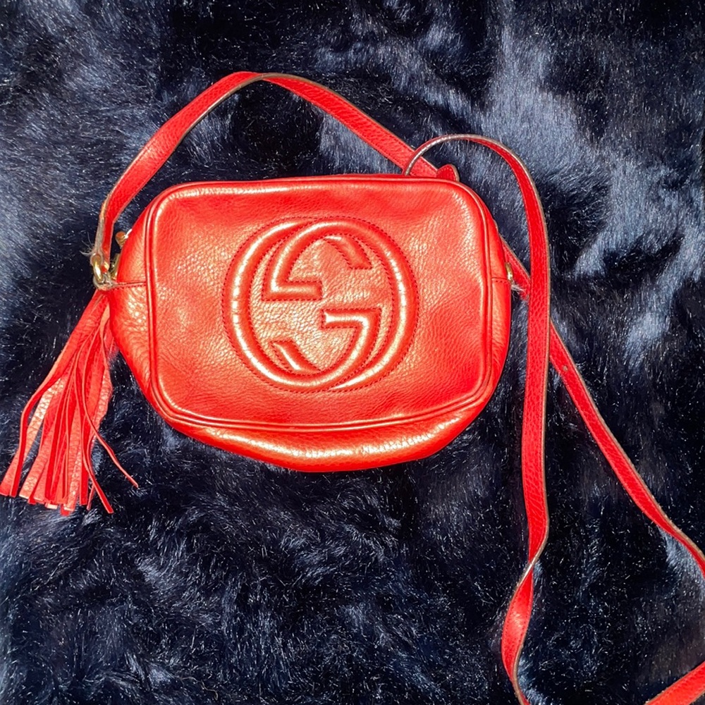 Bright Red Gucci crossbody bag